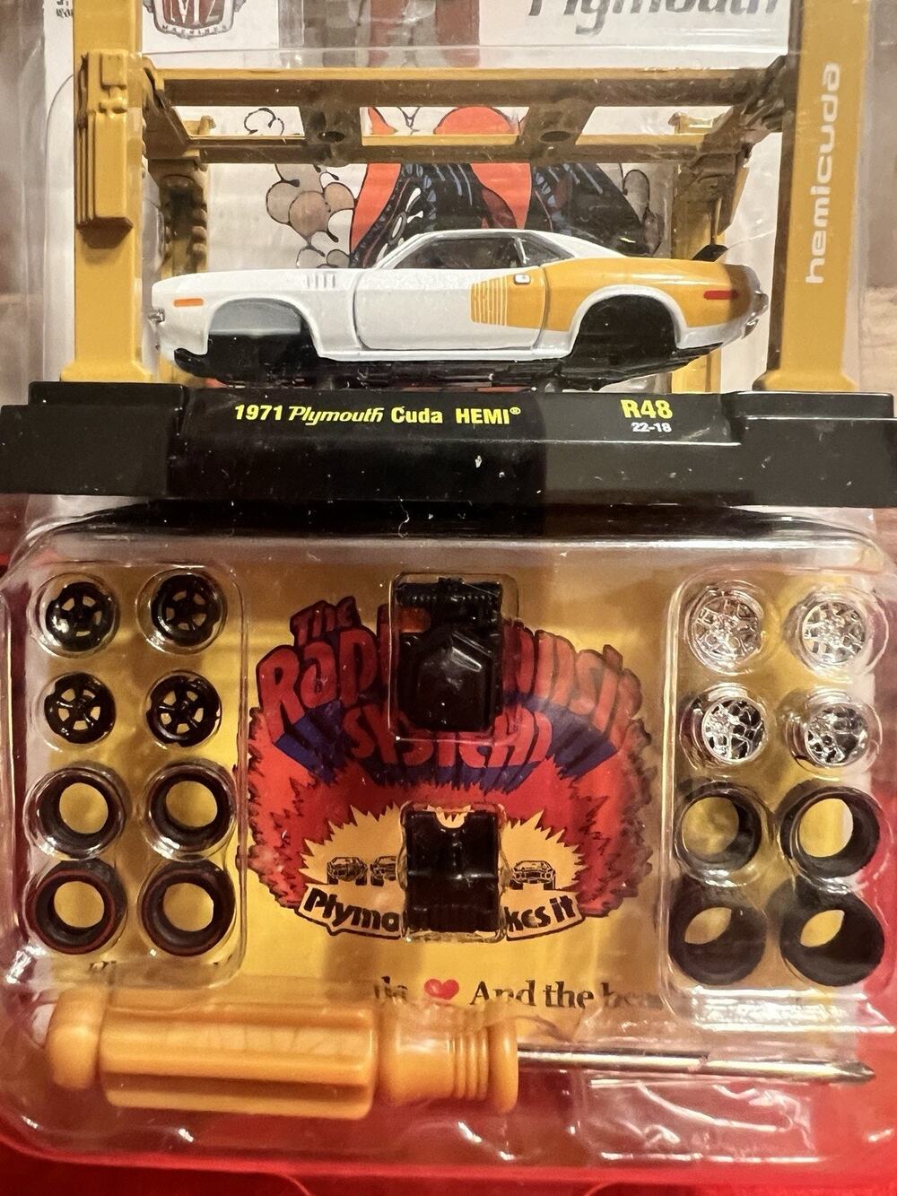 1971 Plymouth Cuda HEMI Diecast Set – M2 Machines 1:64 Scale